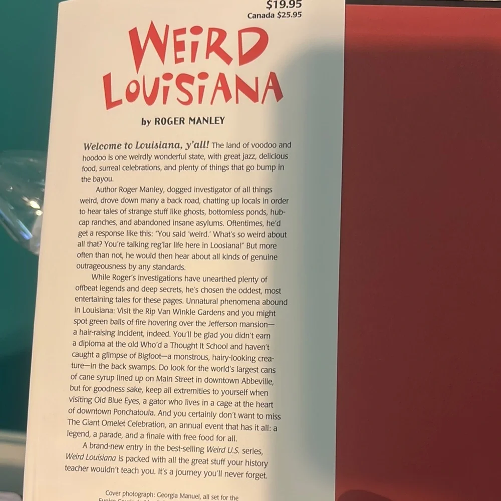 Weird Louisiana Book - great gift